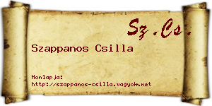 Szappanos Csilla névjegykártya